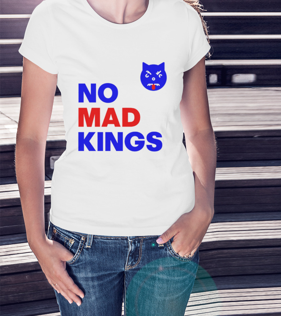 Nomad Kings Blue Red Cat Face T-Shirt