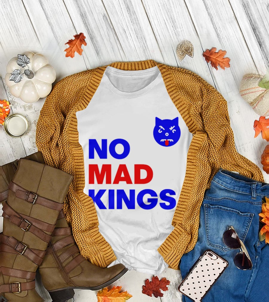 Nomad Kings Blue Red Cat Face T-Shirt