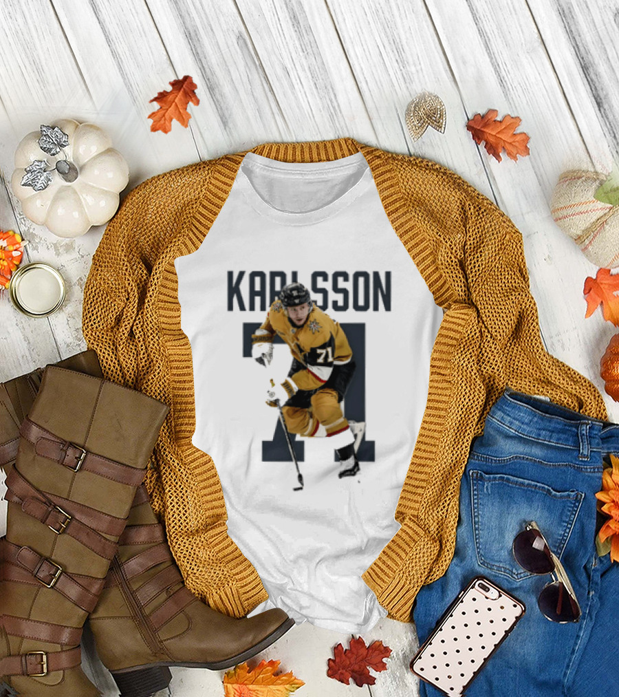 William Karlsson 71 Vegas Golden Knights Player Team Name T-Shirt