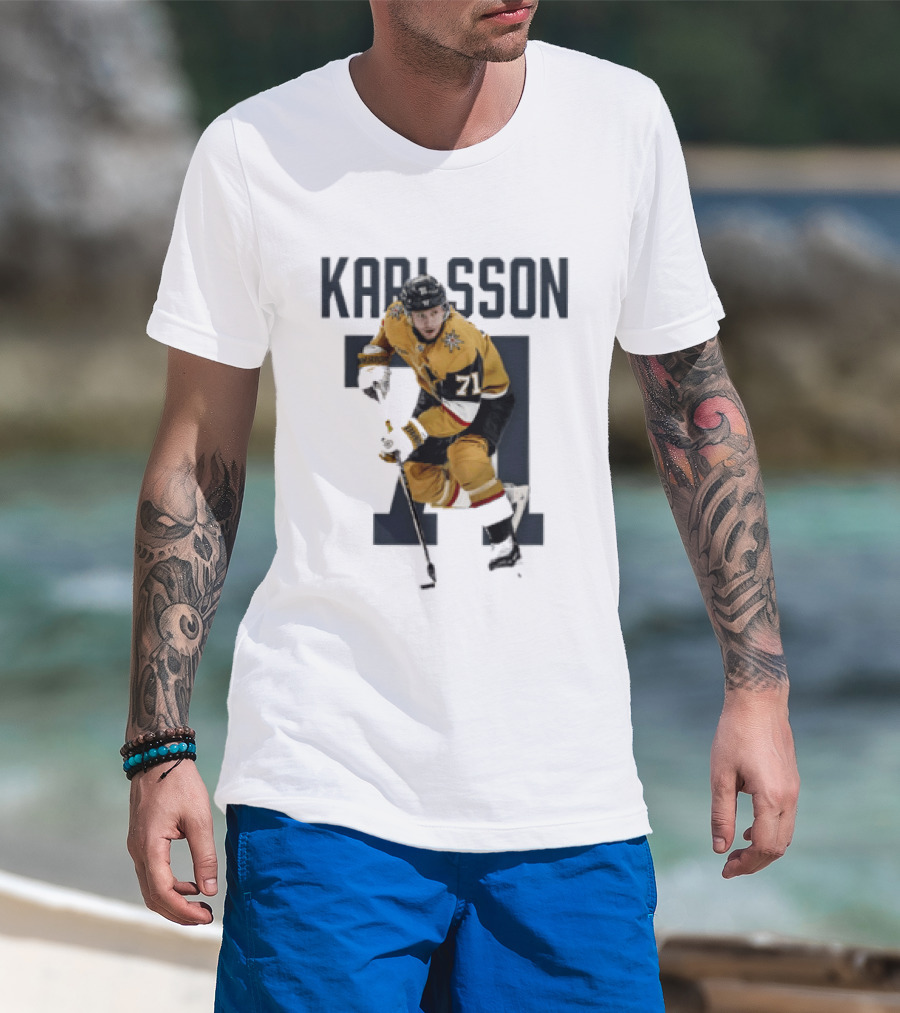 William Karlsson 71 Vegas Golden Knights Player Team Name T-Shirt