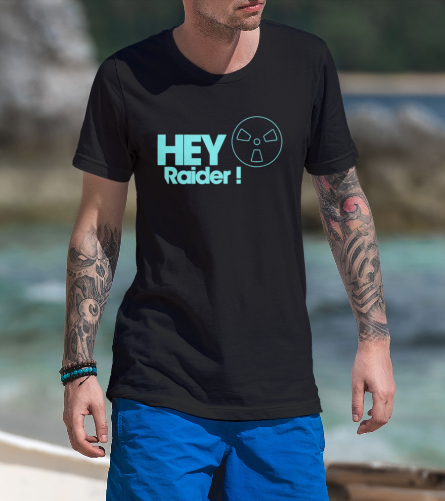 Hey Raider Sci Fi Gamer Safe Pocket Game Humor T-Shirt