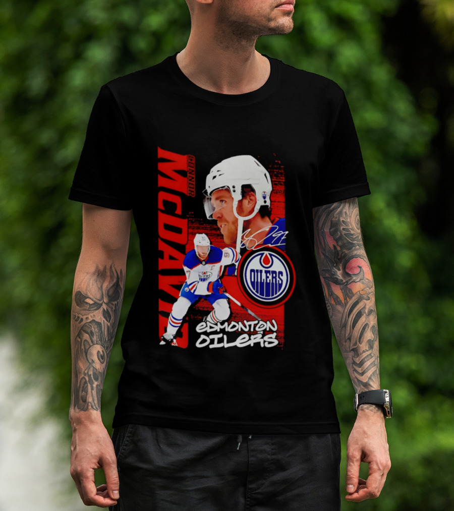 Edmonton Oilers McDavid 97 Hockey Star T-Shirt