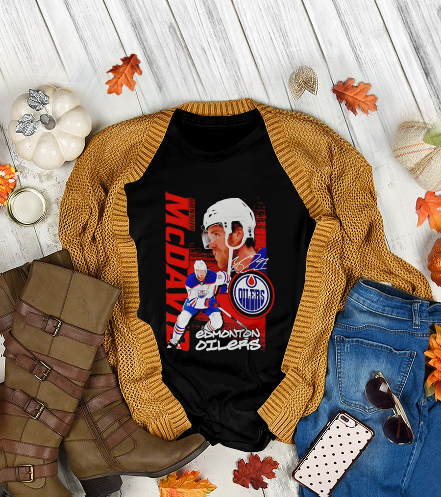 Edmonton Oilers McDavid 97 Hockey Star T-Shirt