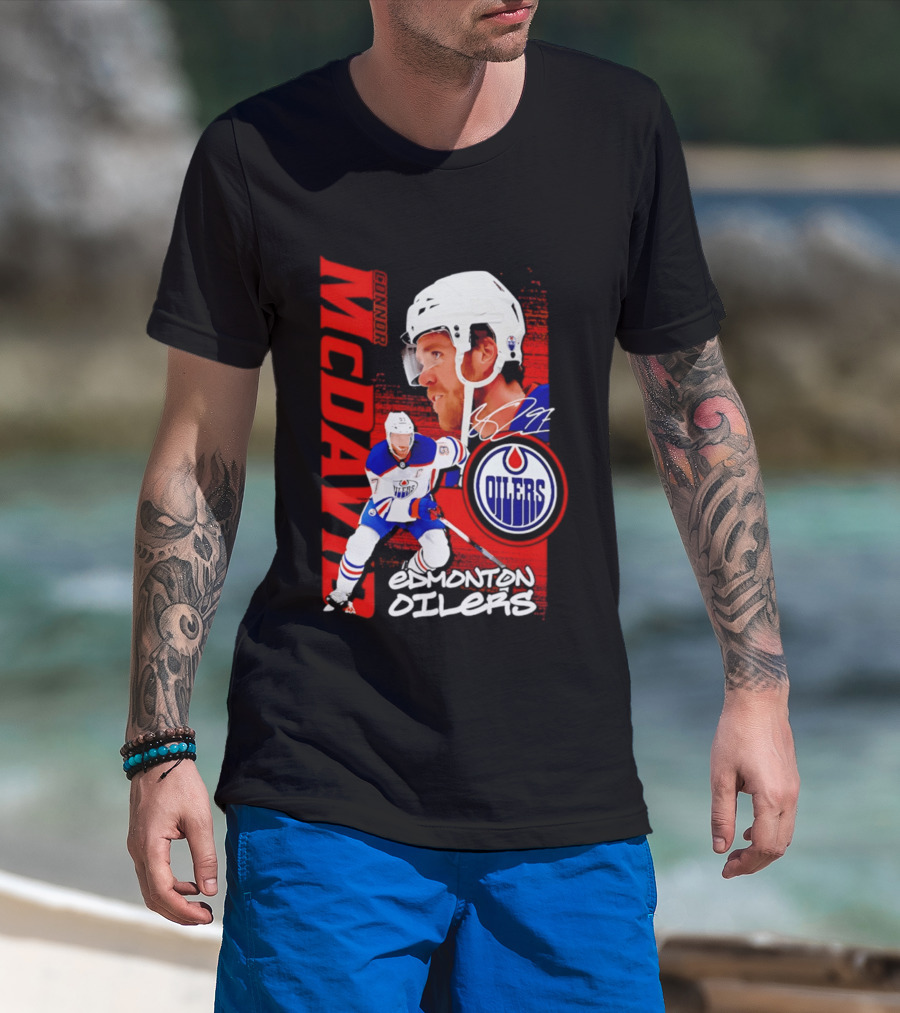 Edmonton Oilers McDavid 97 Hockey Star T-Shirt
