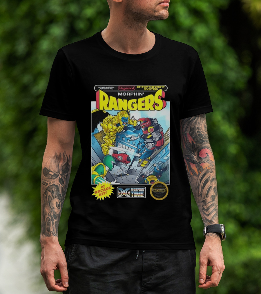 Morphin Rangers Megazord Vs Goldar Arcade Hit T-Shirt