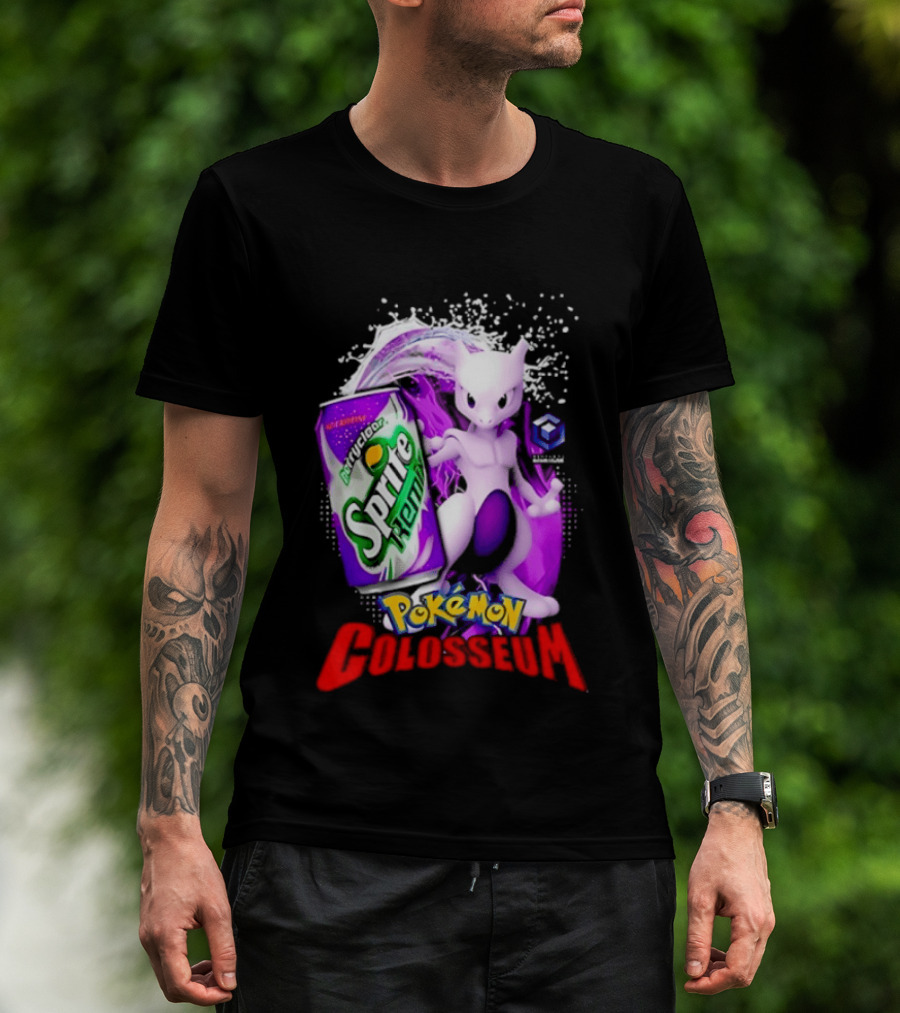 Mewtwo Sprite Remix Pokémon Colosseum Collaboration Vintage Aesthetic T-Shirt