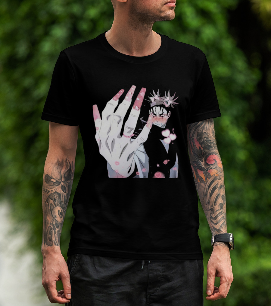 Nails Done Choso Aesthetic Floral Elements Anime T-Shirt