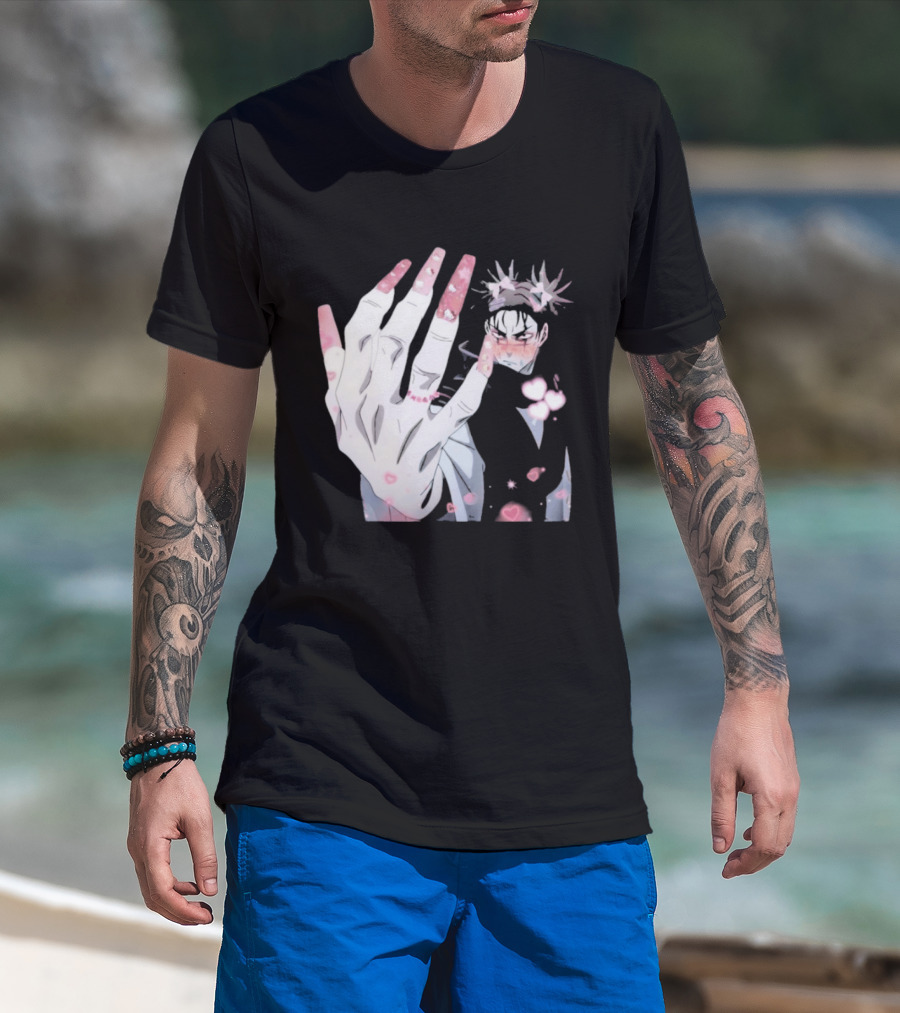 Nails Done Choso Aesthetic Floral Elements Anime T-Shirt