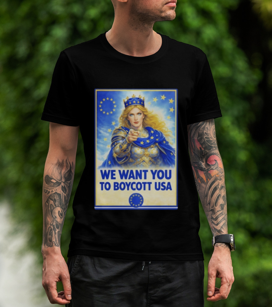 We Want You To Boycott USA Knight Queen Stars Crown T-Shirt