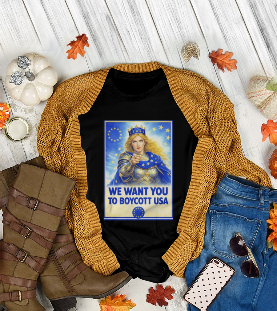We Want You to Boycott USA Knight Queen Stars Crown T-Shirt