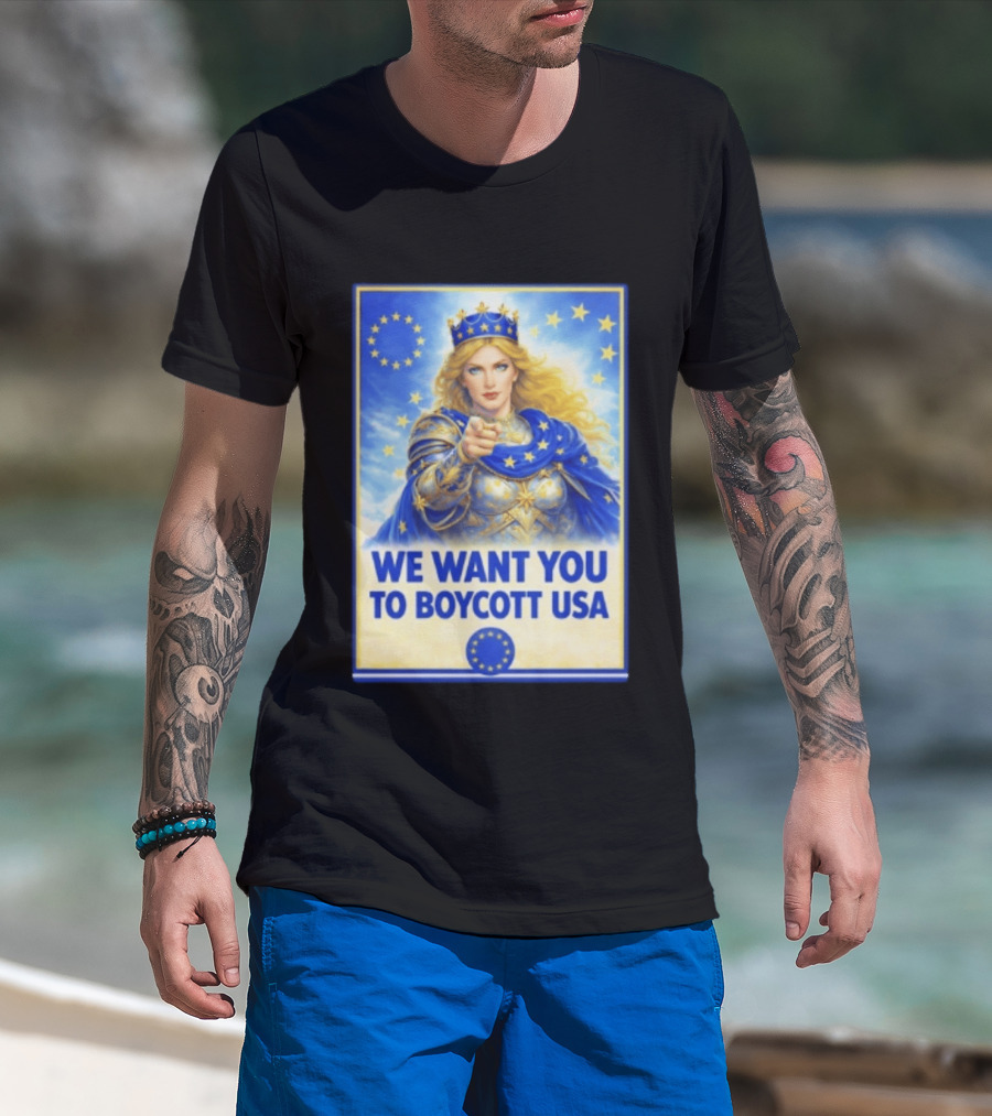 We Want You To Boycott USA Knight Queen Stars Crown T-Shirt