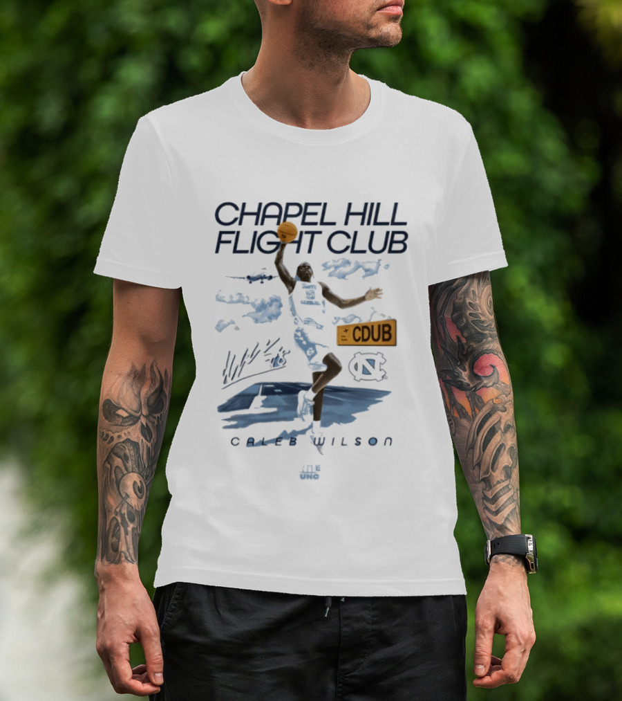 Caleb Wilson Chapel Hill Flight Club North Carolina Tar Heels CDUB T-Shirt