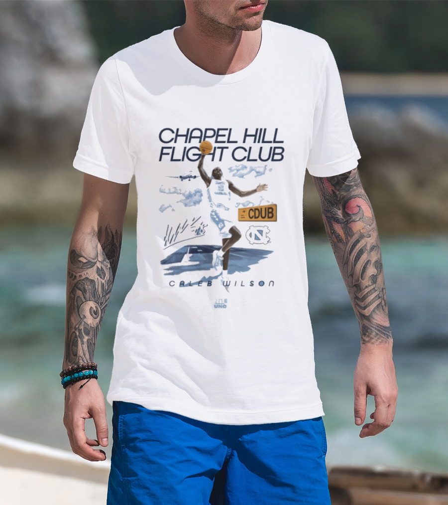 Caleb Wilson Chapel Hill Flight Club North Carolina Tar Heels CDUB T-Shirt
