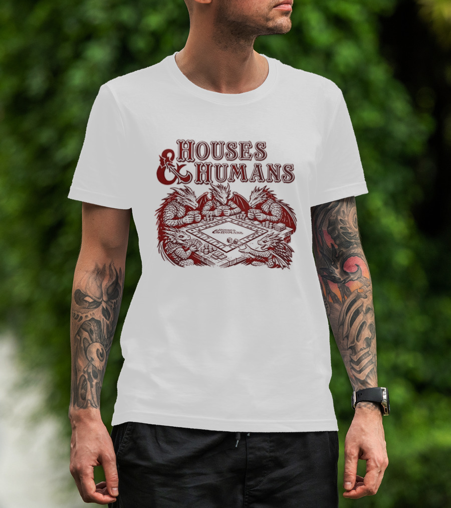 Houses And Humans Dungeons And Dragons Monopoly T-Shirt