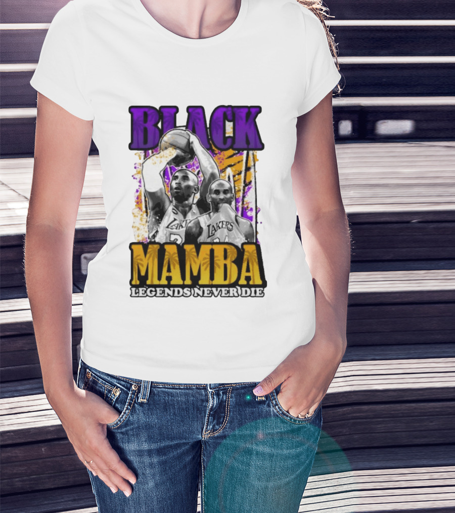 Black Mamba Lakers Legends Never Die T-Shirt