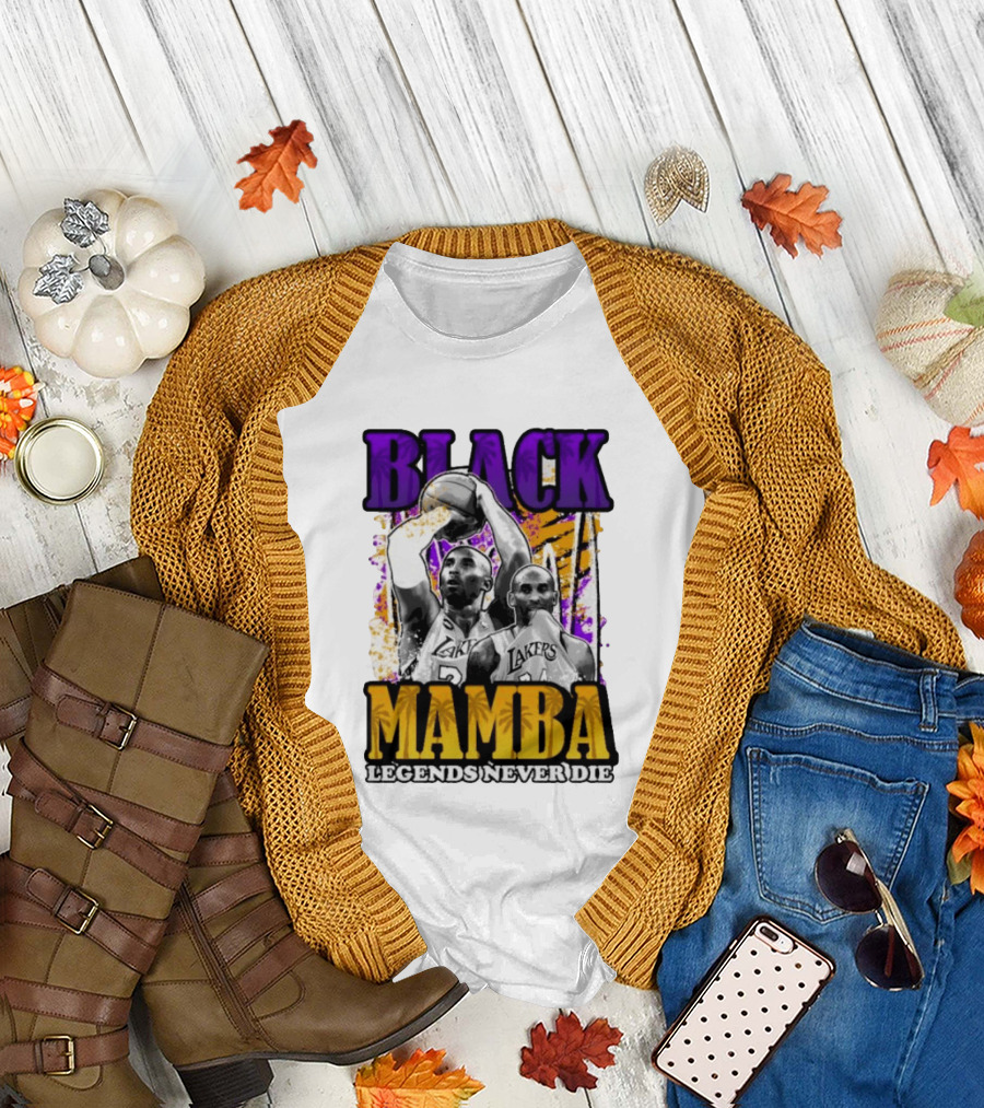Black Mamba Lakers Legends Never Die T-Shirt