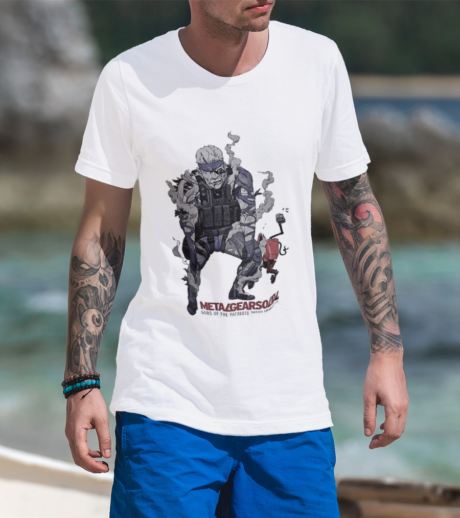 Metal Gear Solid 4 Guns Of The Patriots Tactical Espionage Action T-Shirt