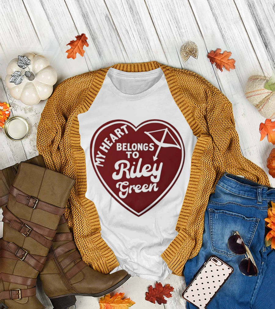 My Heart Belongs to Riley Green Kite Heart T-Shirt