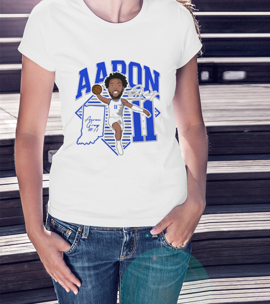 Aaron Gray 11 Basketball New Orleans Hornets Indiana T-Shirt