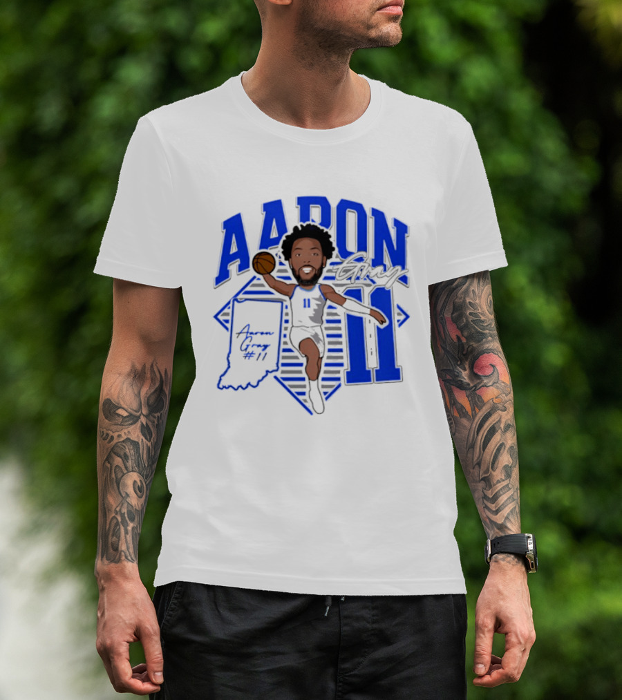 Aaron Gray 11 Basketball New Orleans Hornets Indiana T-Shirt