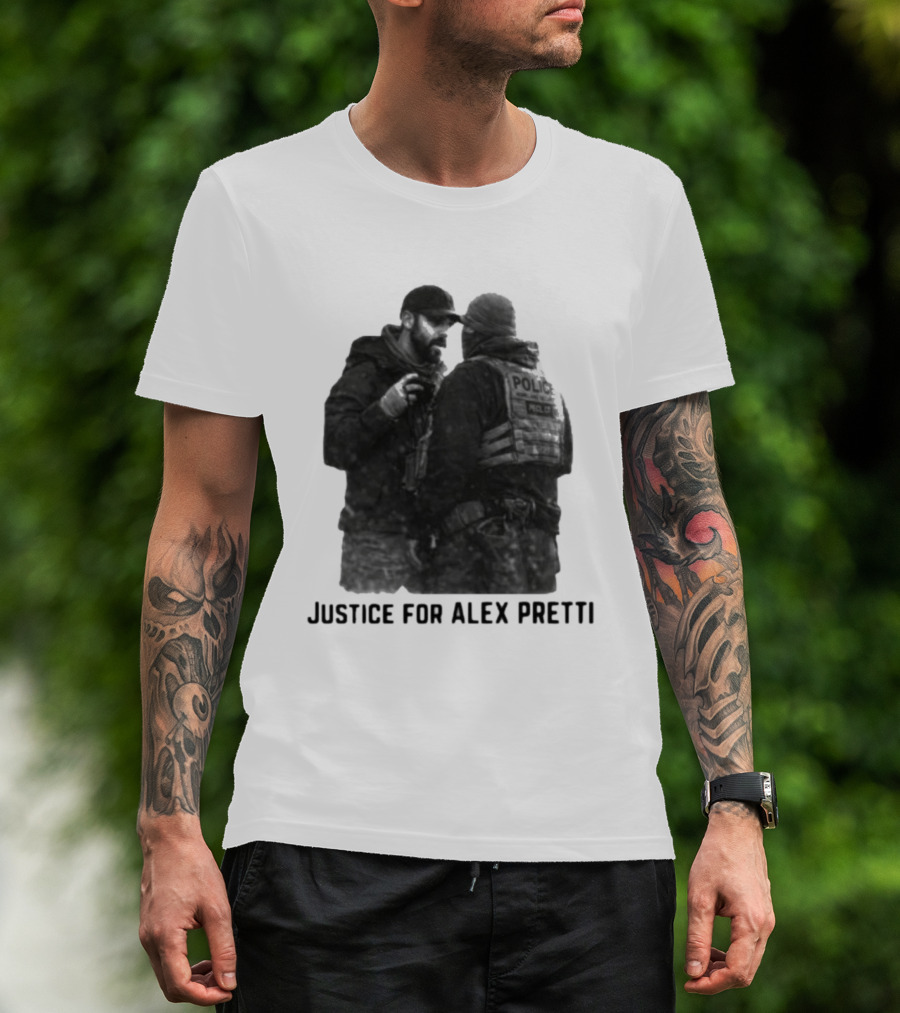 Justice For Alex Pretti Police Encounter T-Shirt