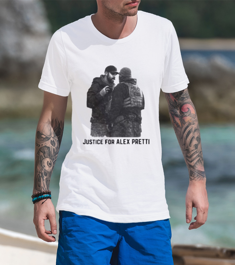 Justice For Alex Pretti Police Encounter T-Shirt