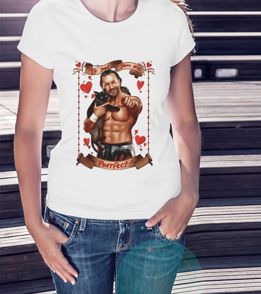 To Me You Are Purrfect Kenny Omega Valentine's Day Series T-Shirt
