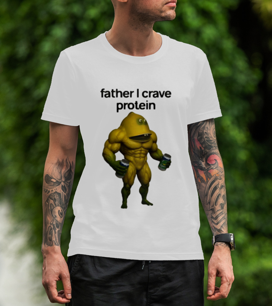 Father I Crave Protein Buff Monster Energy Can T-Shirt