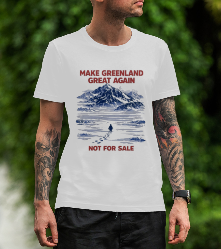 Make Greenland Great Again Not For Sale Penguin Greenland Anti Trump T-Shirt