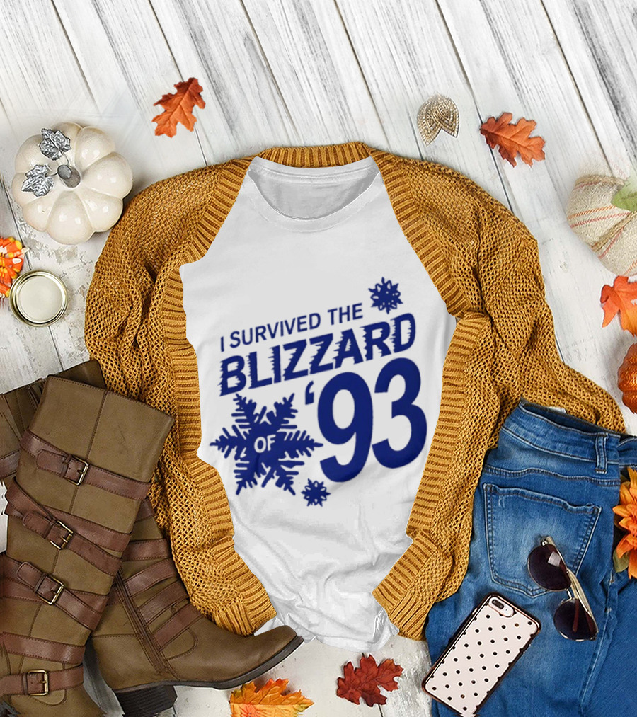 I Survived the Blizzard '93 Snowflake T-Shirt