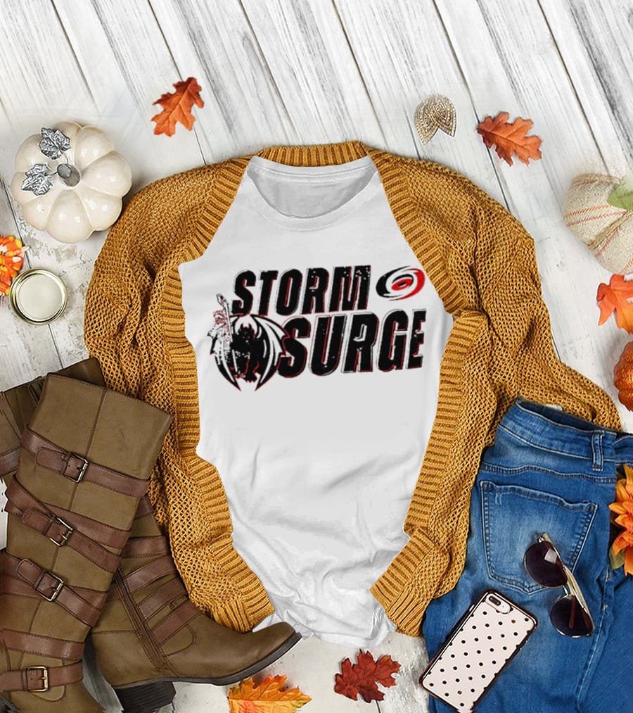 Storm Surge Carolina Hurricanes Hockey Dragon T-Shirt