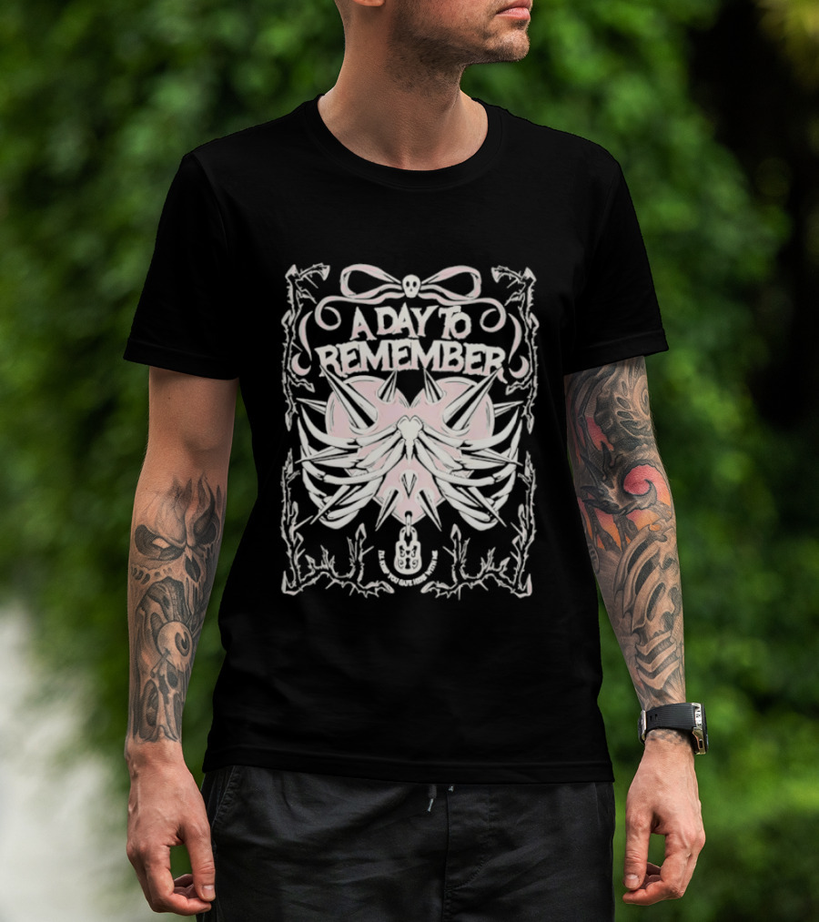 A Day To Remember Spiked Skull And Anchor T-Shirt