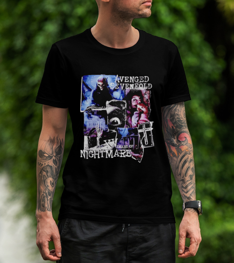 Avenged Sevenfold Nightmare XV Years Anniversary Collage T-Shirt