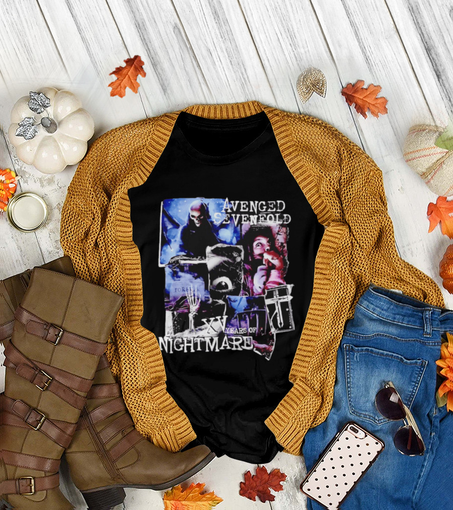 Avenged Sevenfold Nightmare XV Years Anniversary Collage T-Shirt