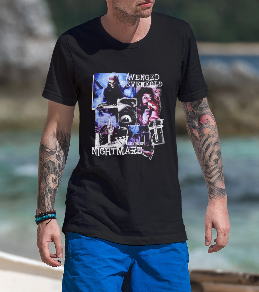 Avenged Sevenfold Nightmare XV Years Anniversary Collage T-Shirt
