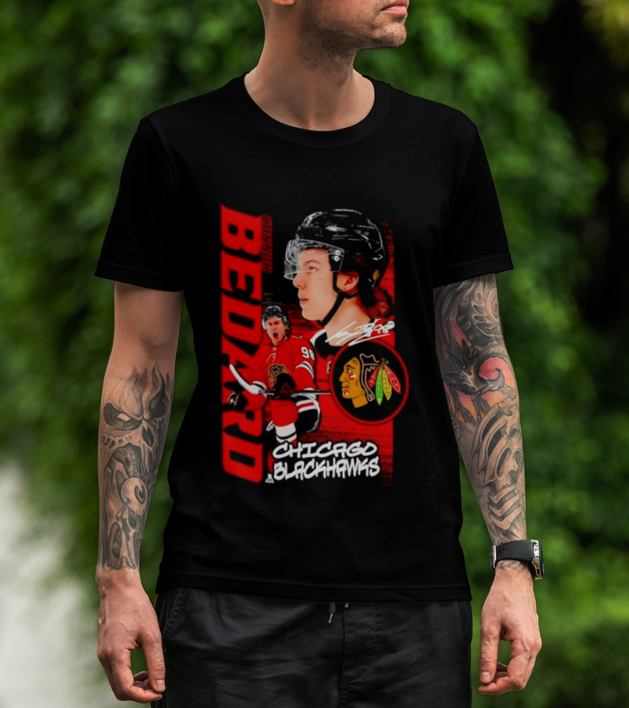 Connor Bedard Chicago Blackhawks Hockey Bedard T-Shirt