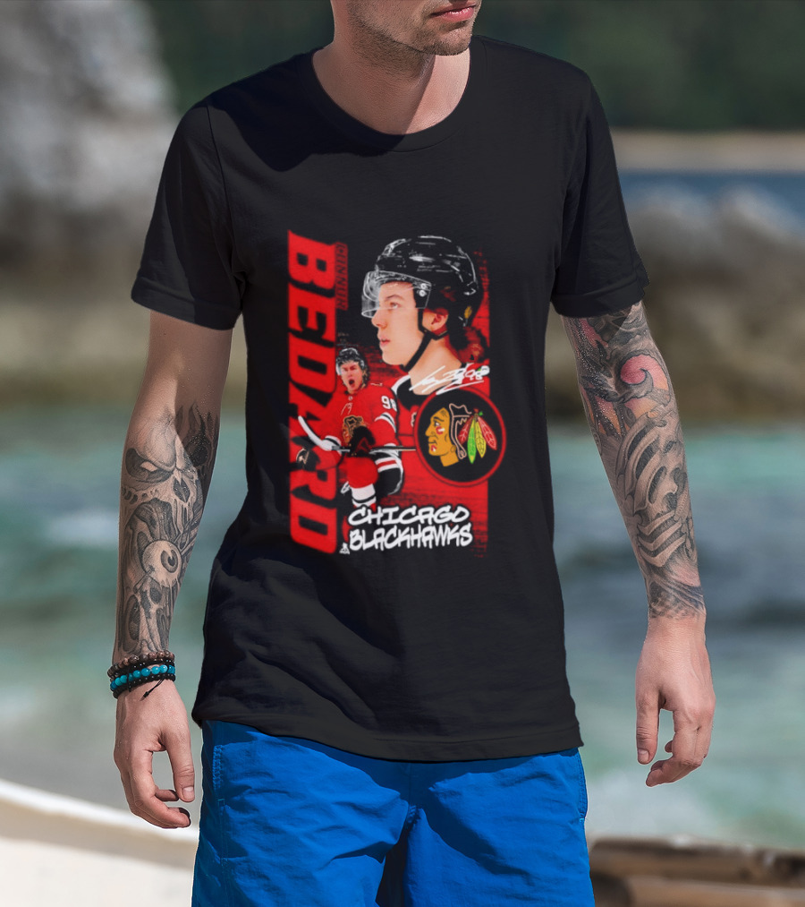 Connor Bedard Chicago Blackhawks Hockey Bedard T-Shirt