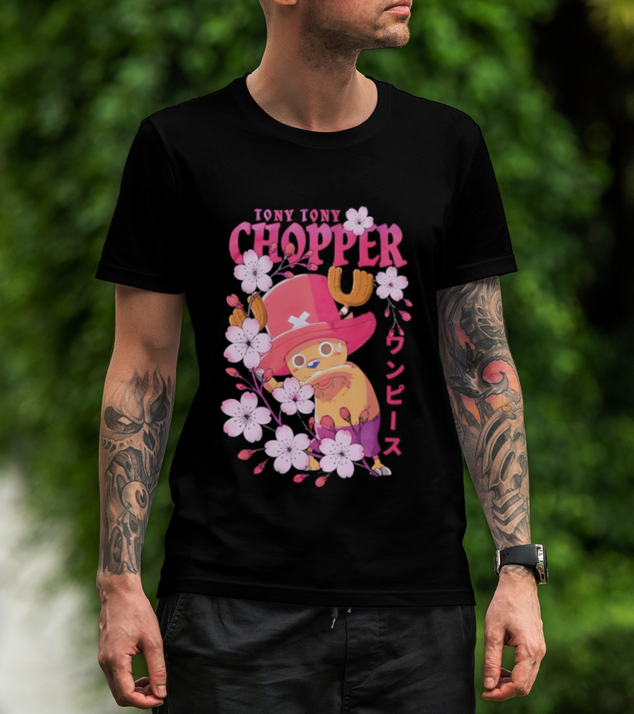 One Piece Tony Tony Chopper Sakura Blossom T-Shirt