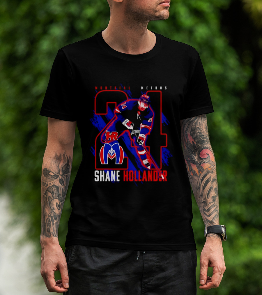 Shane Hollander Montreal Meteors HR Hockey Team 27 T-Shirt