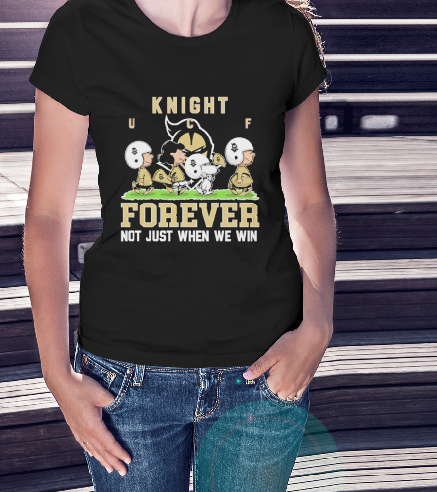 UCF Knight Peanuts Characters Forever Not Just When We Win T-Shirt