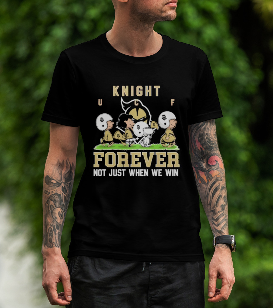 UCF Knight Peanuts Characters Forever Not Just When We Win T-Shirt