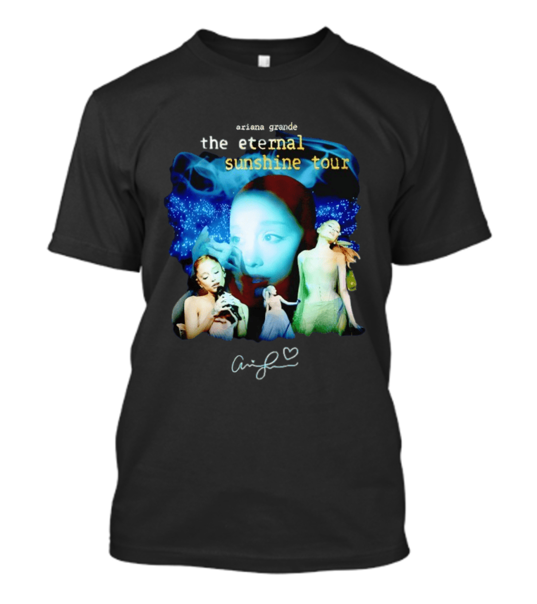 Ariana Grande The Eternal Sunshine Tour Collage With Signature T-Shirt