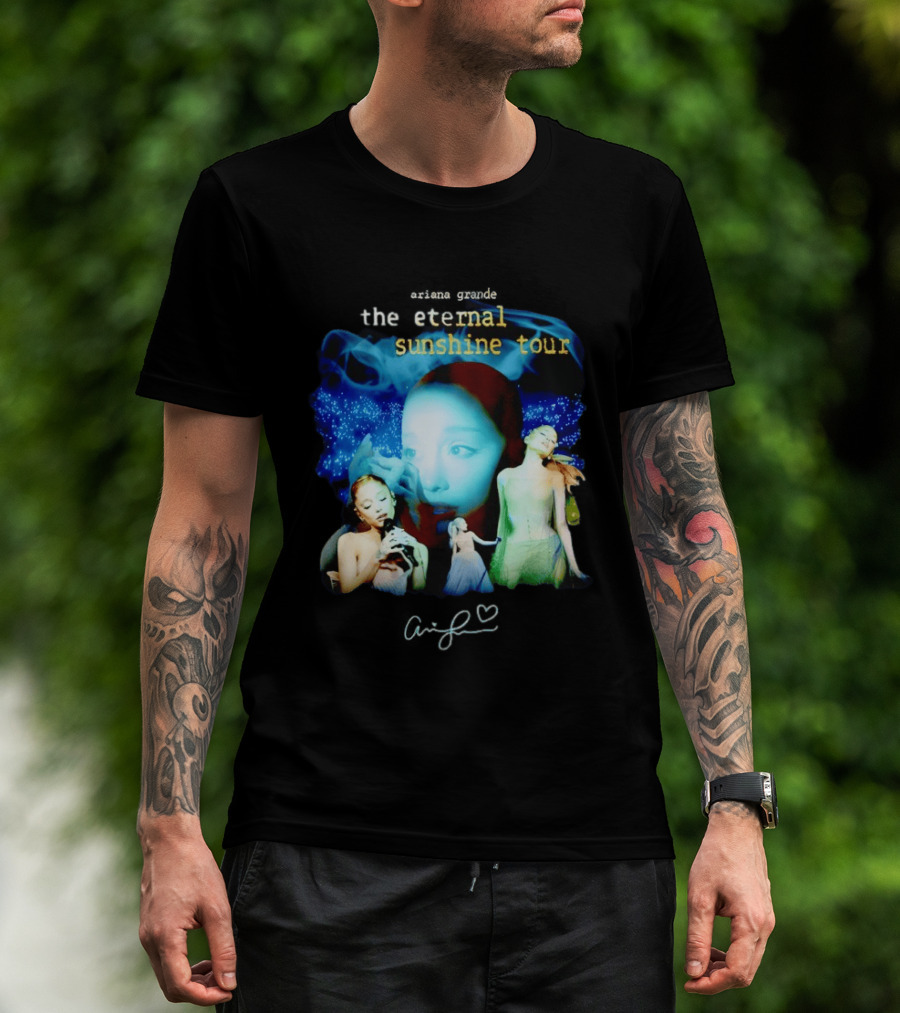 Ariana Grande The Eternal Sunshine Tour Collage With Signature T-Shirt