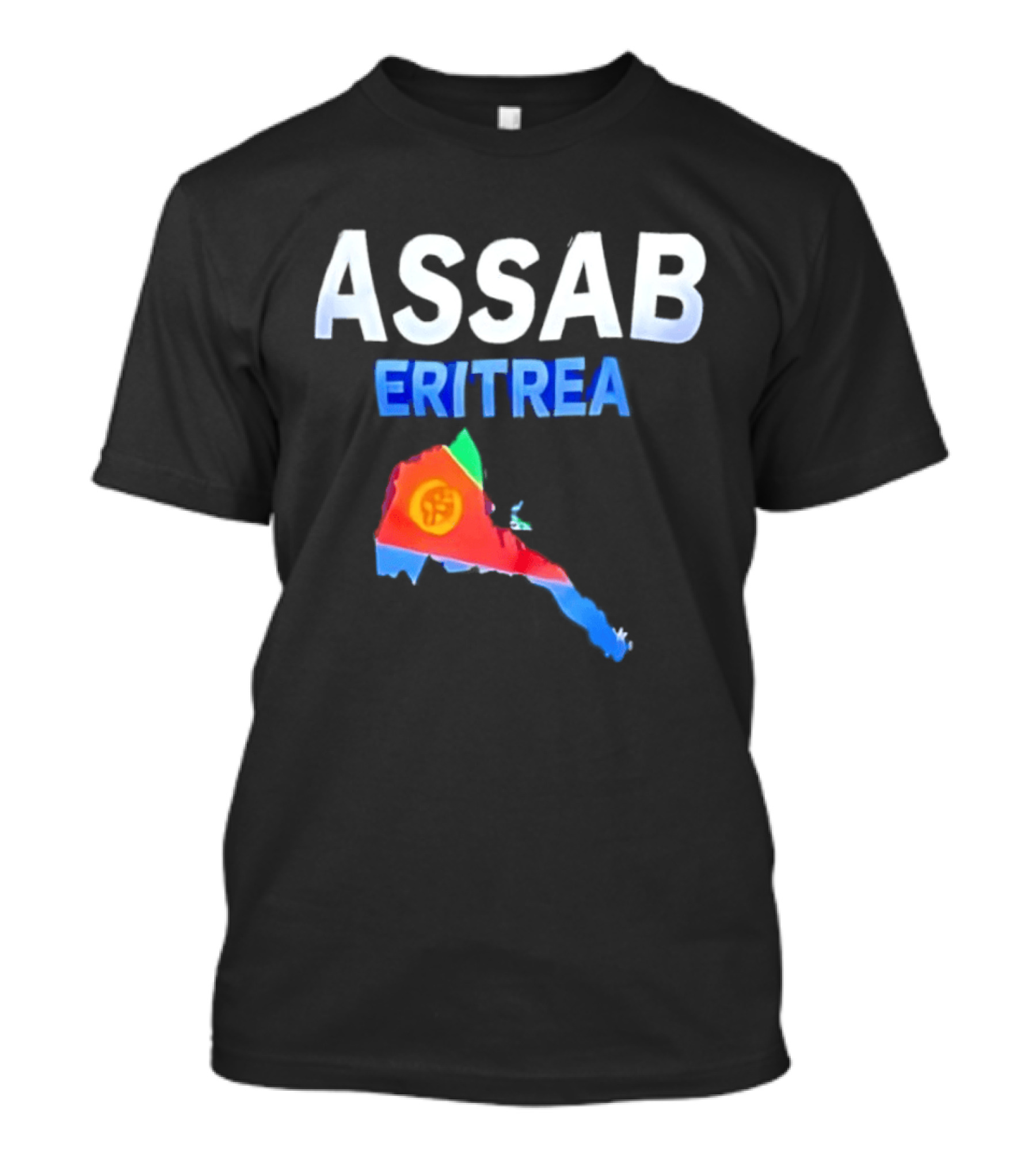 ASSAB Eritrea Map With Flag T-Shirt