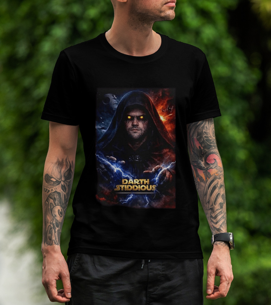 Darth Stiddious Jarrett Stidham Lightning Eyes Sith Star Wars T-Shirt