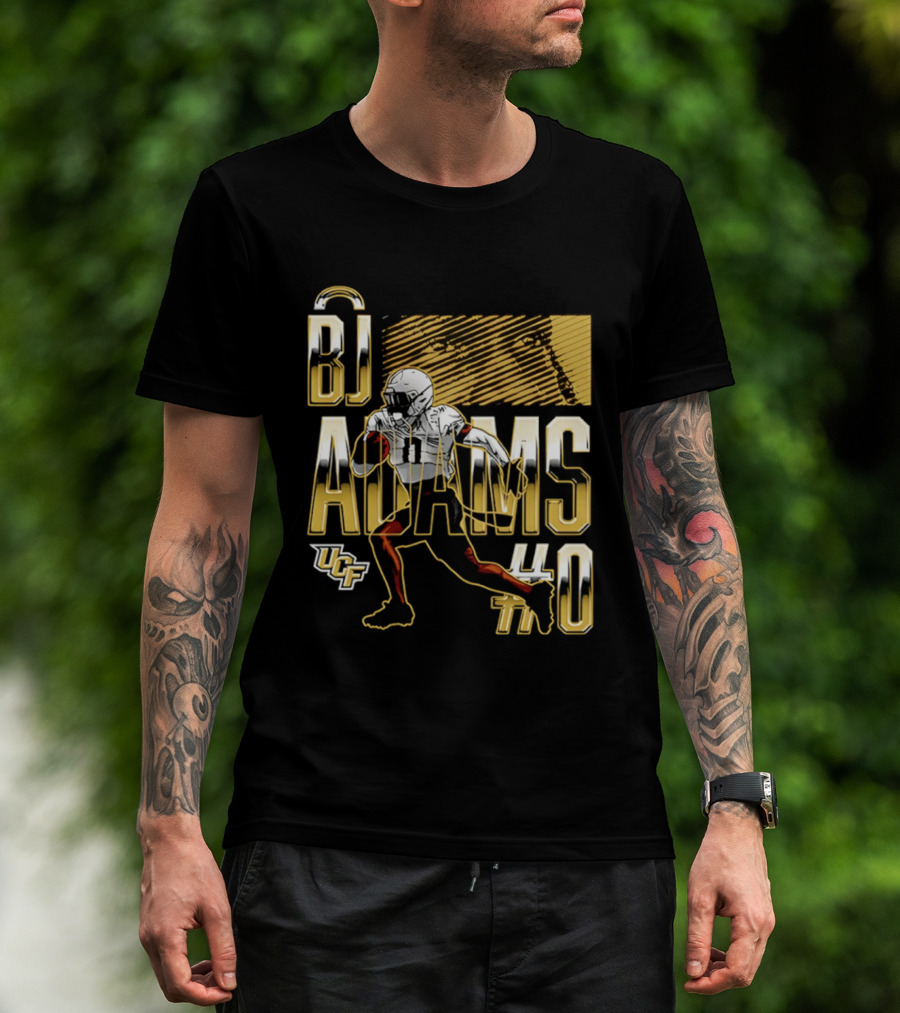 BJ Adams UCF Football NCAA Caricature Player 40 T-Shirt