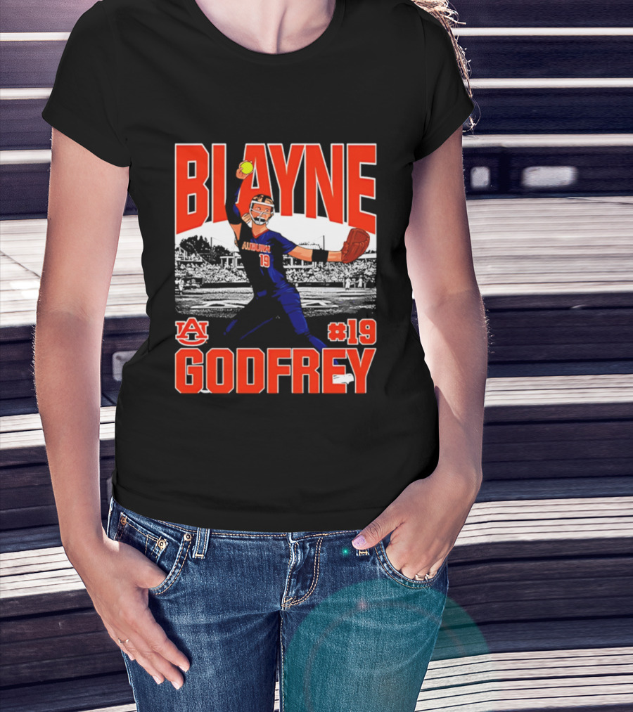 Auburn Softball Blayne Godfrey NCAA Legends Player #19 T-Shirt