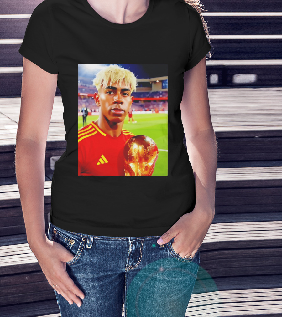 Lamine Yamal Barcelona Young Talent With Trophy T-Shirt