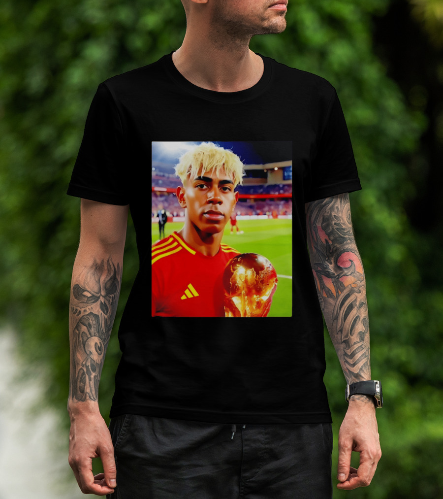 Lamine Yamal Barcelona Young Talent With Trophy T-Shirt