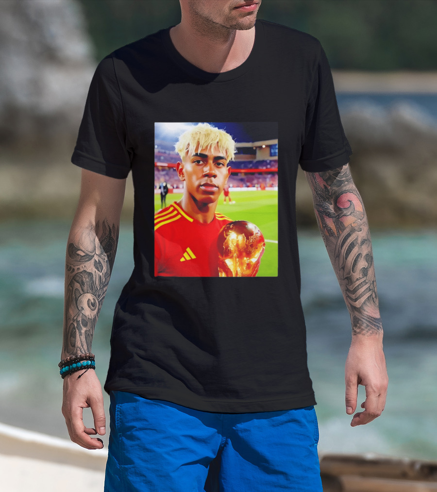Lamine Yamal Barcelona Young Talent With Trophy T-Shirt